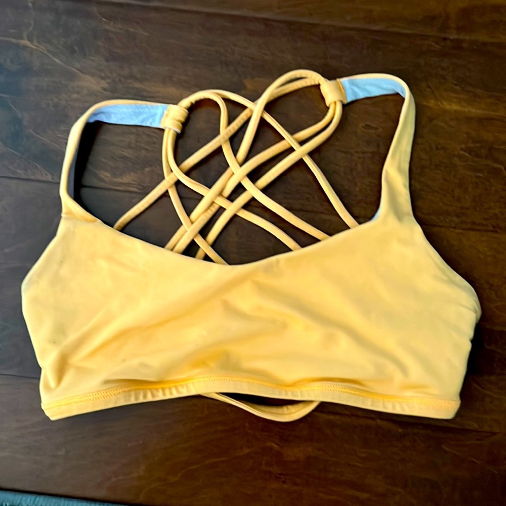 Golden orange sports bra lululemon SS 6